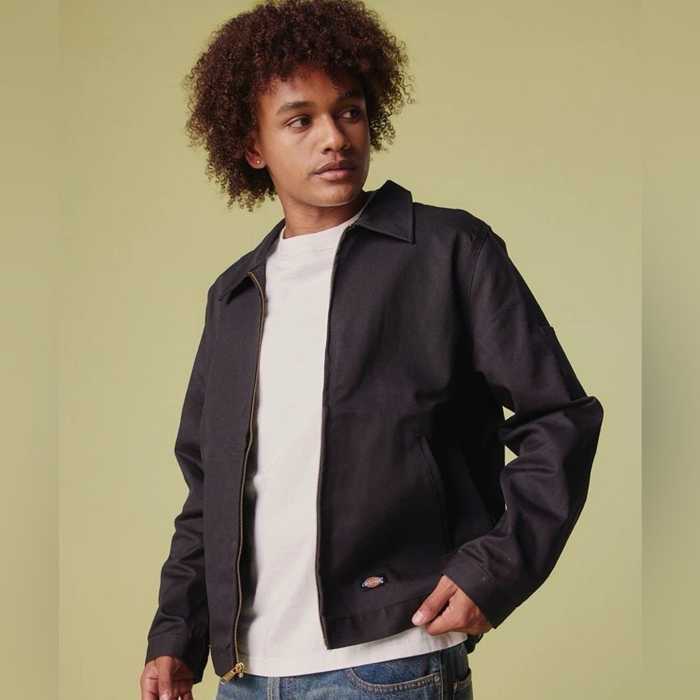 Dickies Unlined Eisenhower "Gas Chore" Jacket Black Size Large NEW - Picture 12 of 14